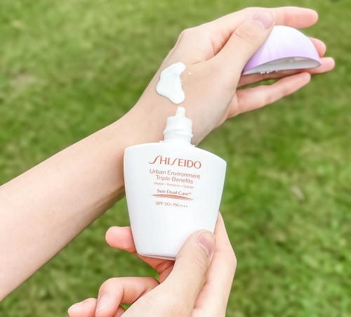 Cách sử dụng kem chống nắng Shiseido Urban Environment-4