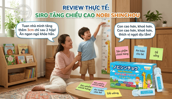 Siro tăng chiều cao Nobi Shinchou Eikenbi Kids Review từ người dùng