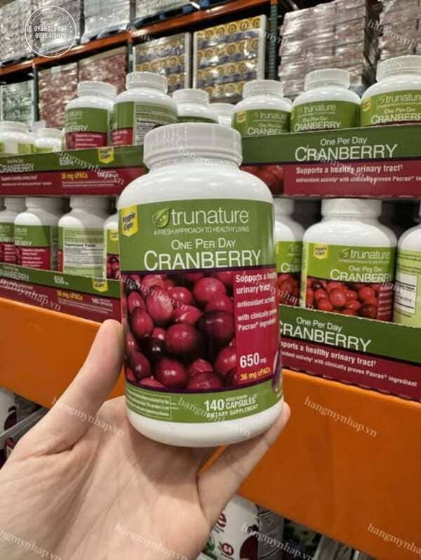 Tổng Quan Về Viên Hỗ Trợ Đường Tiết Niệu Trunature Cranberry 650mg
