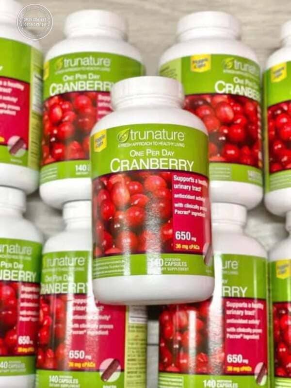 Công Dụng Của Trunature Cranberry 650mg Có Gì Nổi Bật?